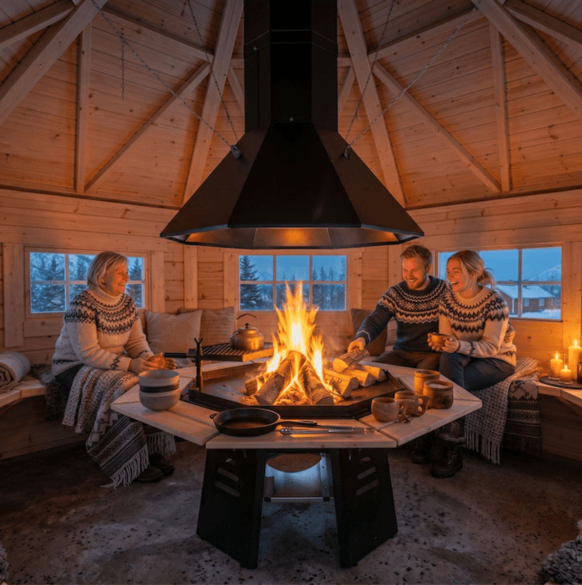 Grillhytte 15 Royal - Buet vegg