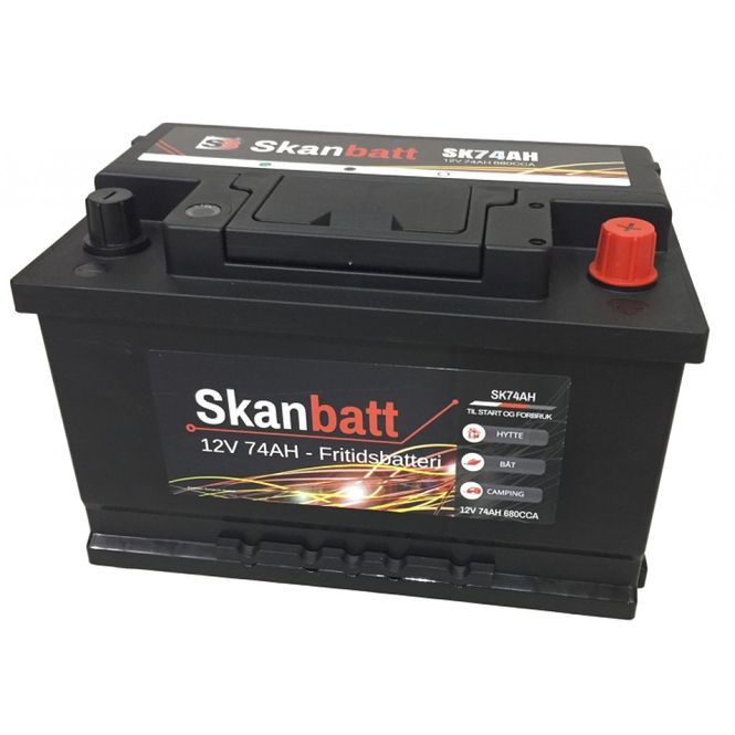 Hovedbilde Skanbatt Fritidsbatteri 12V 74AH