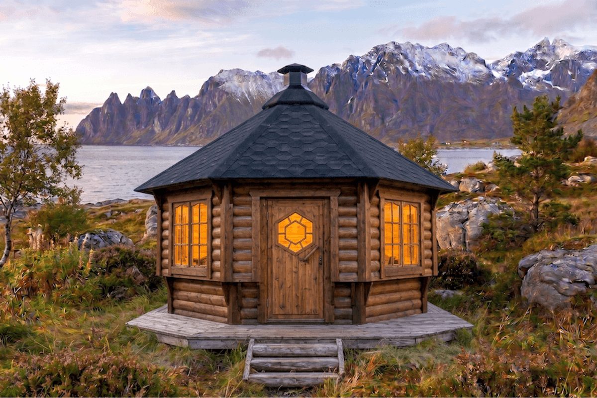 Grillhytte Dina 15 Royal - Buet vegg