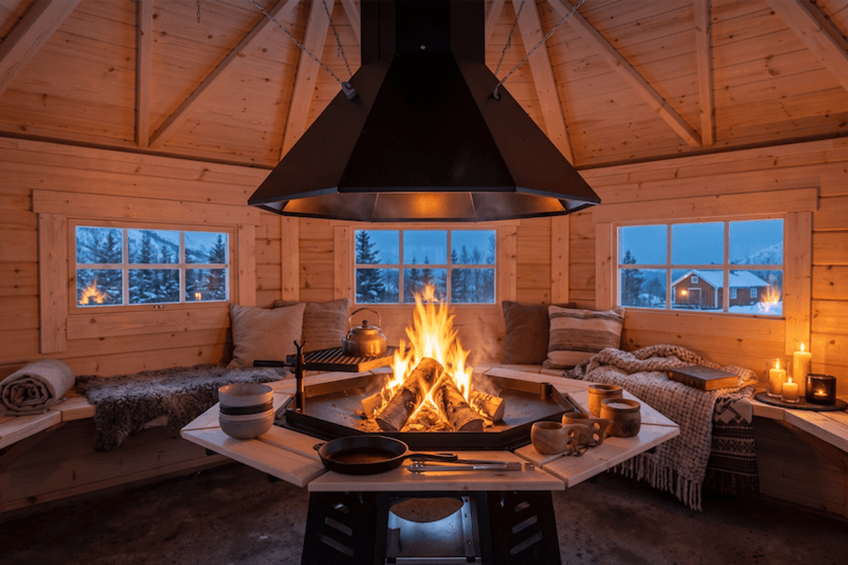 Grillhytte 15 Royal - Buet vegg