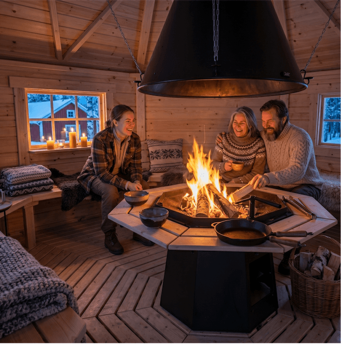 Grillhytte 20 Royal - Buet vegg