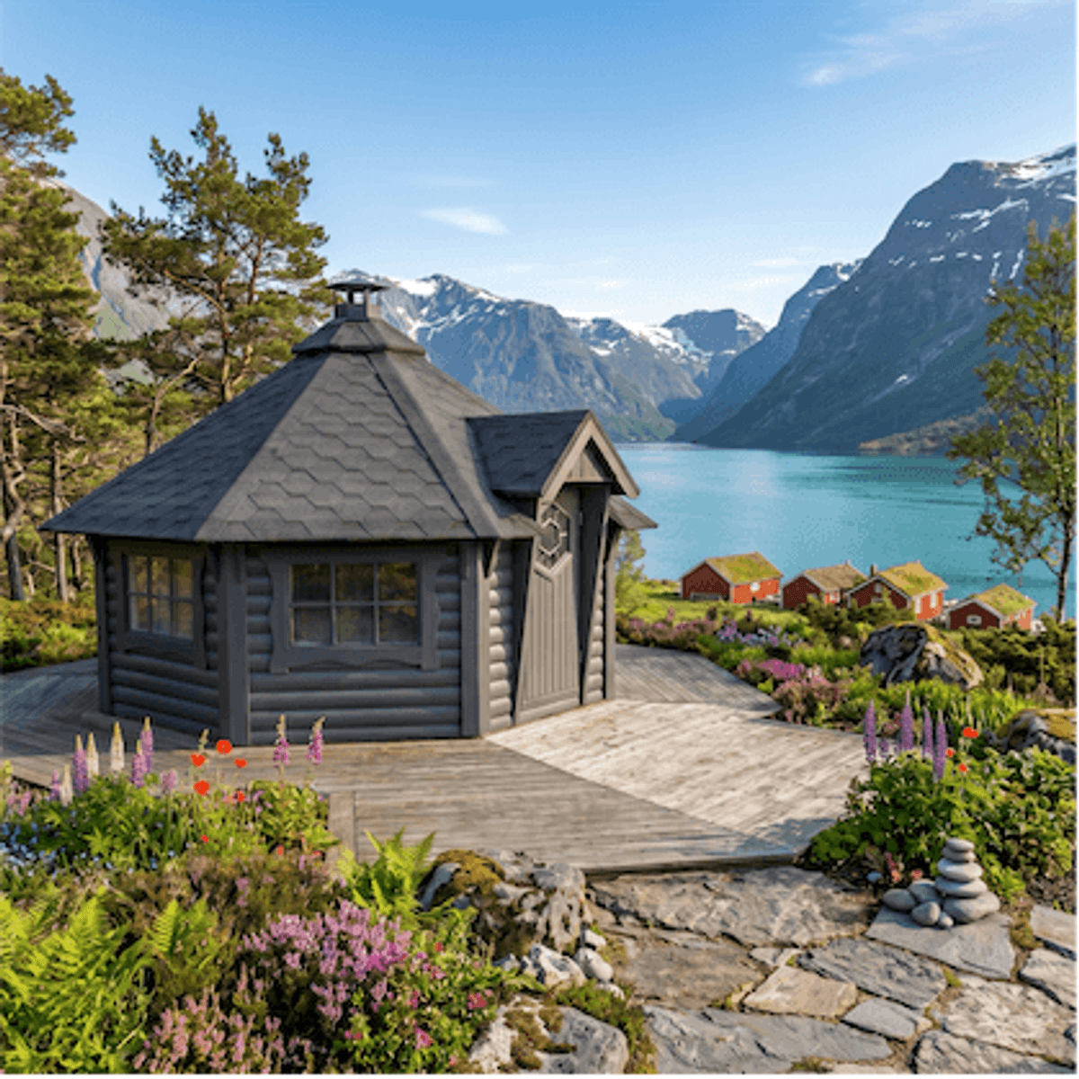 Grillhytte 12 Royal - Buet vegg