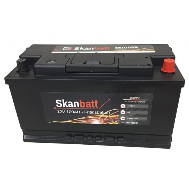 Hovedbilde Skanbatt Fritidsbatteri 12V 100AH 
